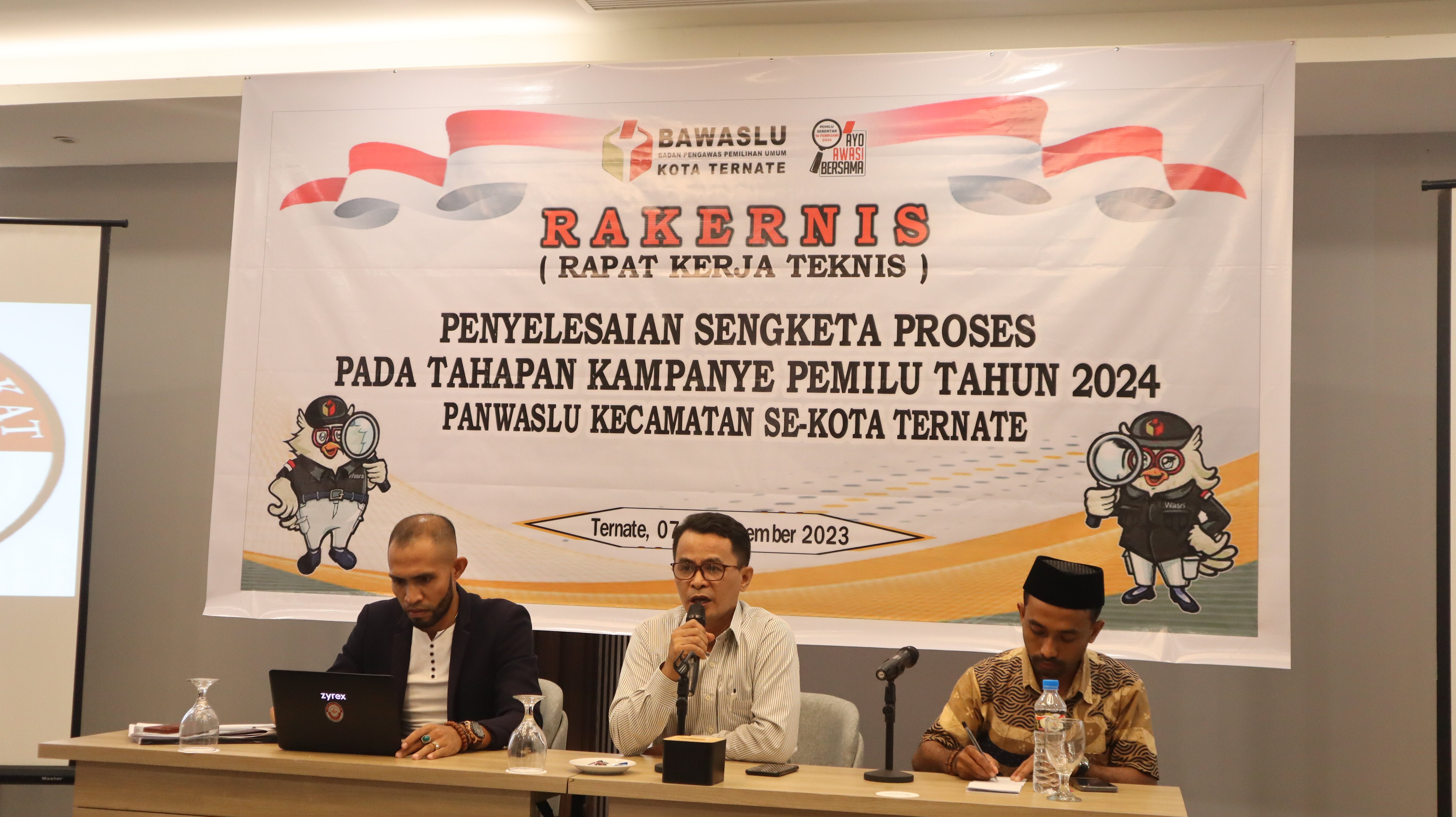 Bawaslu Kota Ternate Gelar Rakernis Penyelesaian Sengketa Proses Kampanye Pemilu 2024