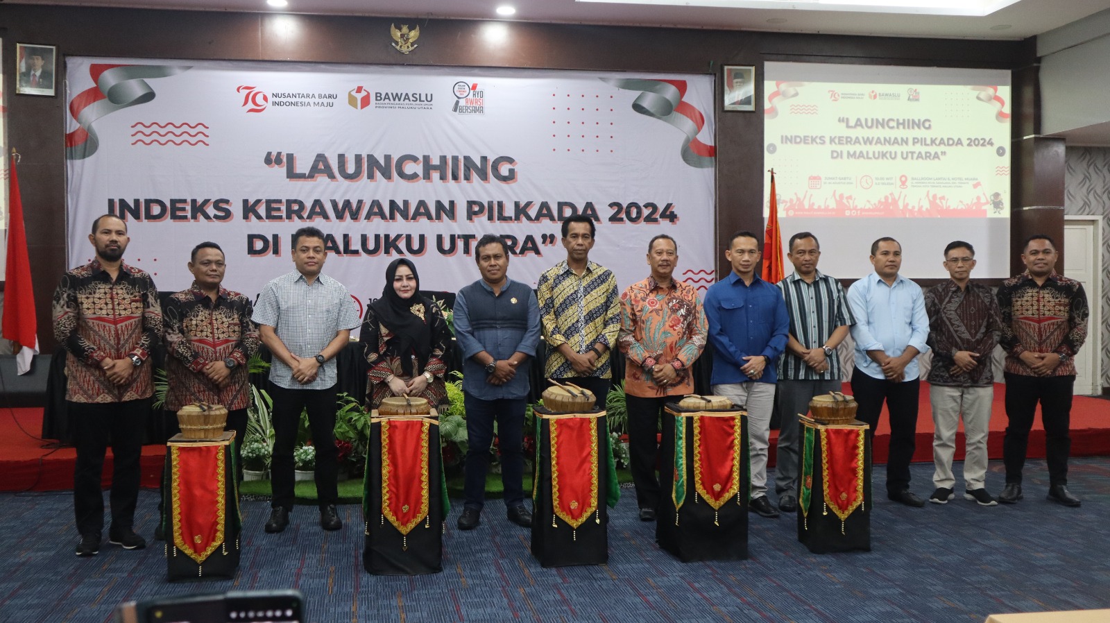 Suana Launching Indeks Kerawanan Pilkada (IKP) tahun 2024.