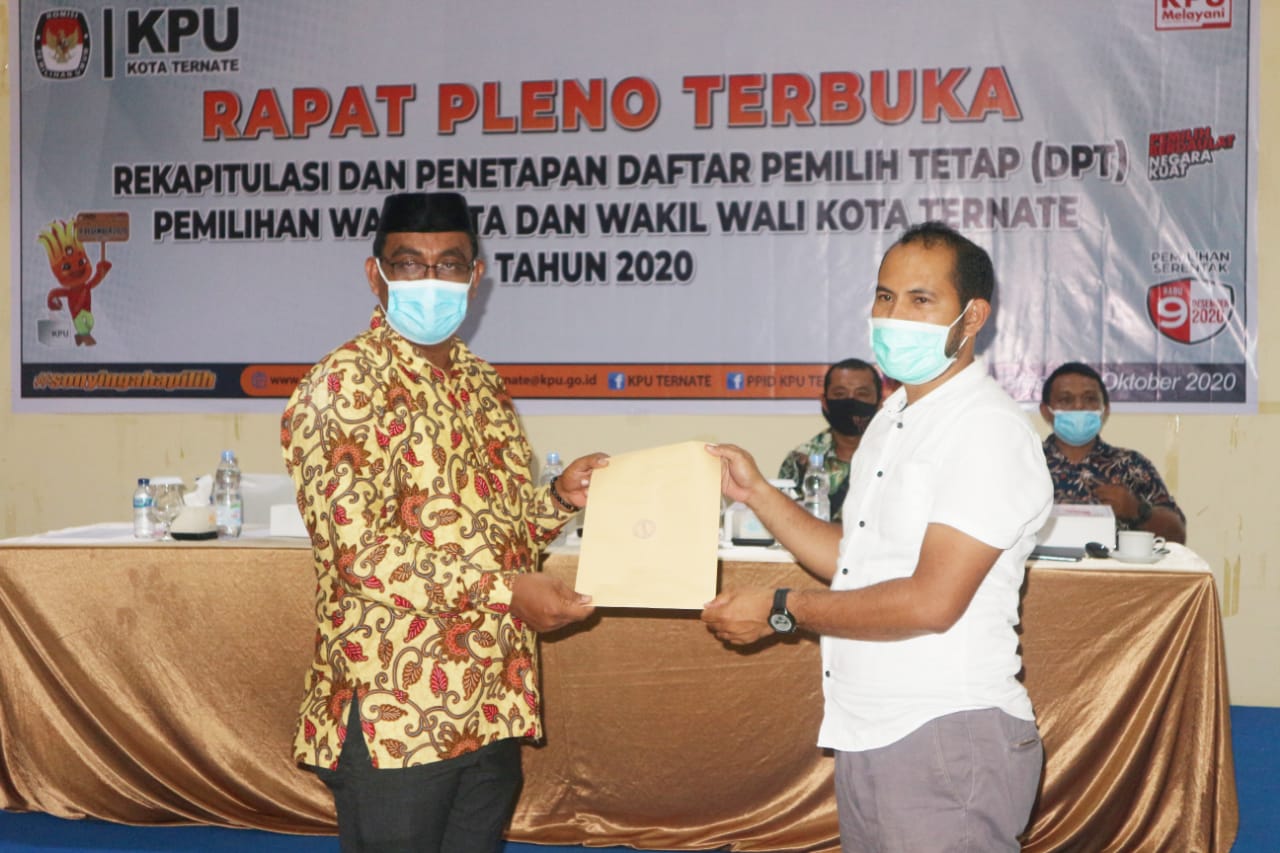 DPT Pilwako Ternate Ditetapkan 117.120 Orang