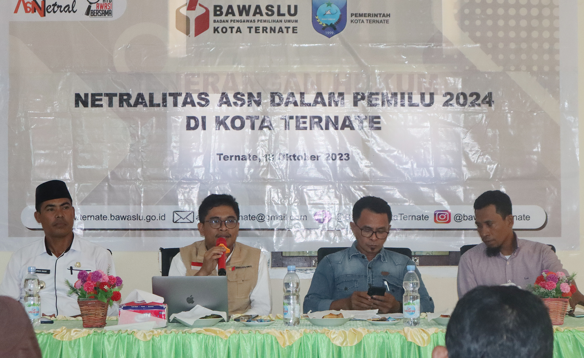 Bawaslu Kota Ternate Ingatkan ASN Agar Tak Berpolitik Jelang Penetapan DCT