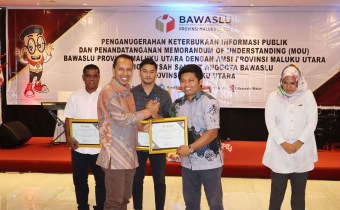 Bawaslu Ternate Raih Anugerah Keterbukaan Informasi Publik 2023