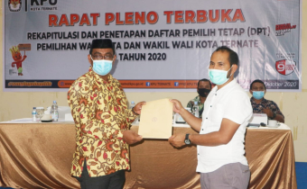 DPT Pilwako Ternate Ditetapkan 117.120 Orang