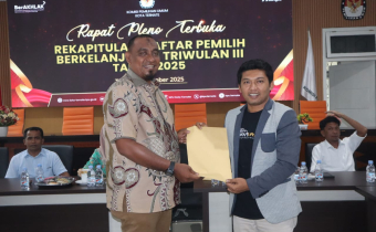 Ketua Bawaslu Kota Ternate, Kifli Sahlan, S.Pd
