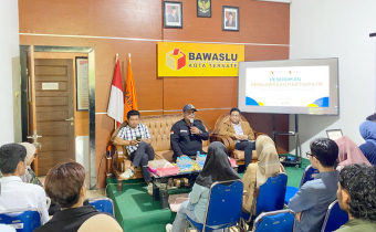 Suasana pembukaan kegiatan Pendidikan Pengawas Partisipatif (P2P) yang diselenggarakan Bawaslu Kota Ternate, Sabtu (23/5/2026). 