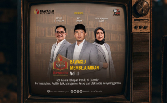 Ilustrasi tampilan video bwaslu membelajarkan vol. II Bawaslu Kota Ternate